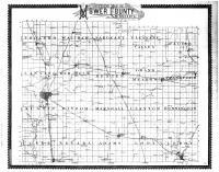 Mower County Outline Map, Mower County 1896